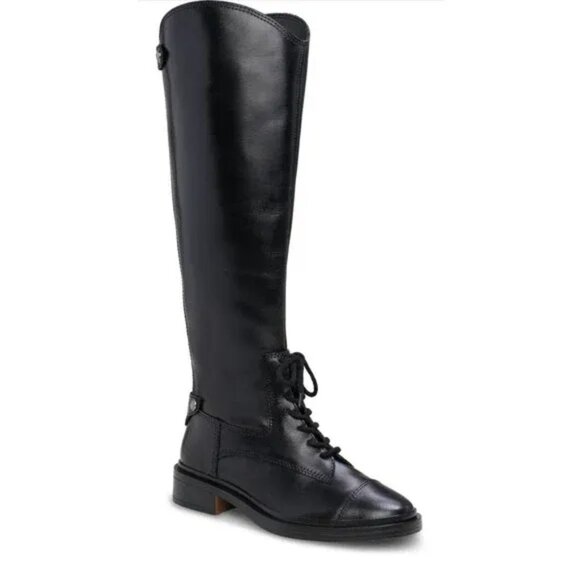 Vince Camuto Black Heeled Boots - Picture 1 of 10